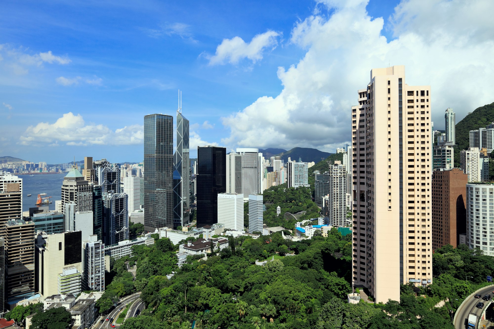 Hong Kong commercial area